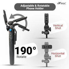 HIFFIN HST-61 Portable Long Selfie Stick Tripod