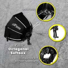 HIFFIN 90cm Portable Soft Box for Flash