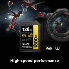 Lexar 128GB V60 UHS-II 1800x SDXC