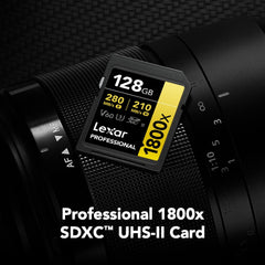 Lexar 128GB V60 UHS-II 1800x SDXC