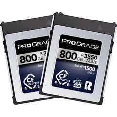 ProGrade Digital 800GB CFexpress 4.0 VPG 400 Memory Card, 2-Pack