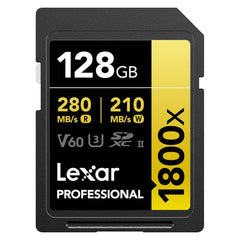 Lexar 128GB V60 UHS-II 1800x SDXC