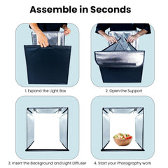 HIFFIN 60x60cm Portable Photo Studio Light Box