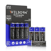 Welborn AA Rechargeable Ni-MH Batteries 3650 mAh