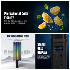 HIFFIN HF-1000 60W RGB LED Stick Light