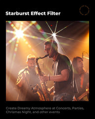 K&F 82mm Star Filter 4-8 Points Variable Starburst Filter Cross Screen