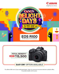 Canon EOS R100 with RF-S18-45mm Lens Kit | Compact & Easy to Use | Total Benefits ₹15,500