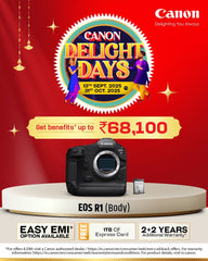 Canon EOS R1 (Body) with Free 1TB CF Express Card, 2+2 Warranty, and Easy EMI