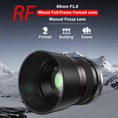 Meike 85mm F/1.8 (RF Mount) For Canon's EOS R series cameras.
