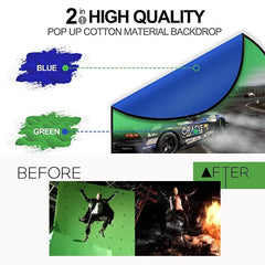 HIFFIN 2-in-1 Collapsible Background 150cm X 200cm