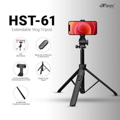 HIFFIN HST-61 Portable Long Selfie Stick Tripod