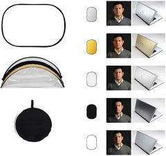 HIFFIN Portable 5 in 1  Collapsible Reflector 150x200cm