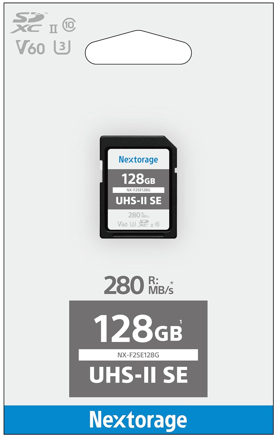 Nextorage 128GB UHS-II V60 SDXC Memory Card