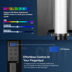 HIFFIN HF-600 RGB LED Light Stick for Photography