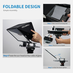 Feelworld TP16 16 Inch Folding Teleprompter