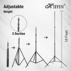 HIFFIN Portable Background Stand Kit 14ft
