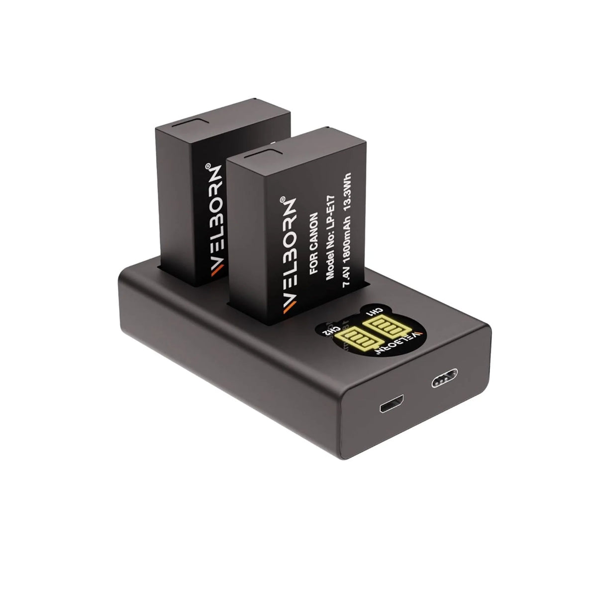 WELBORN LP E17 Dual Battery and Charger Combo