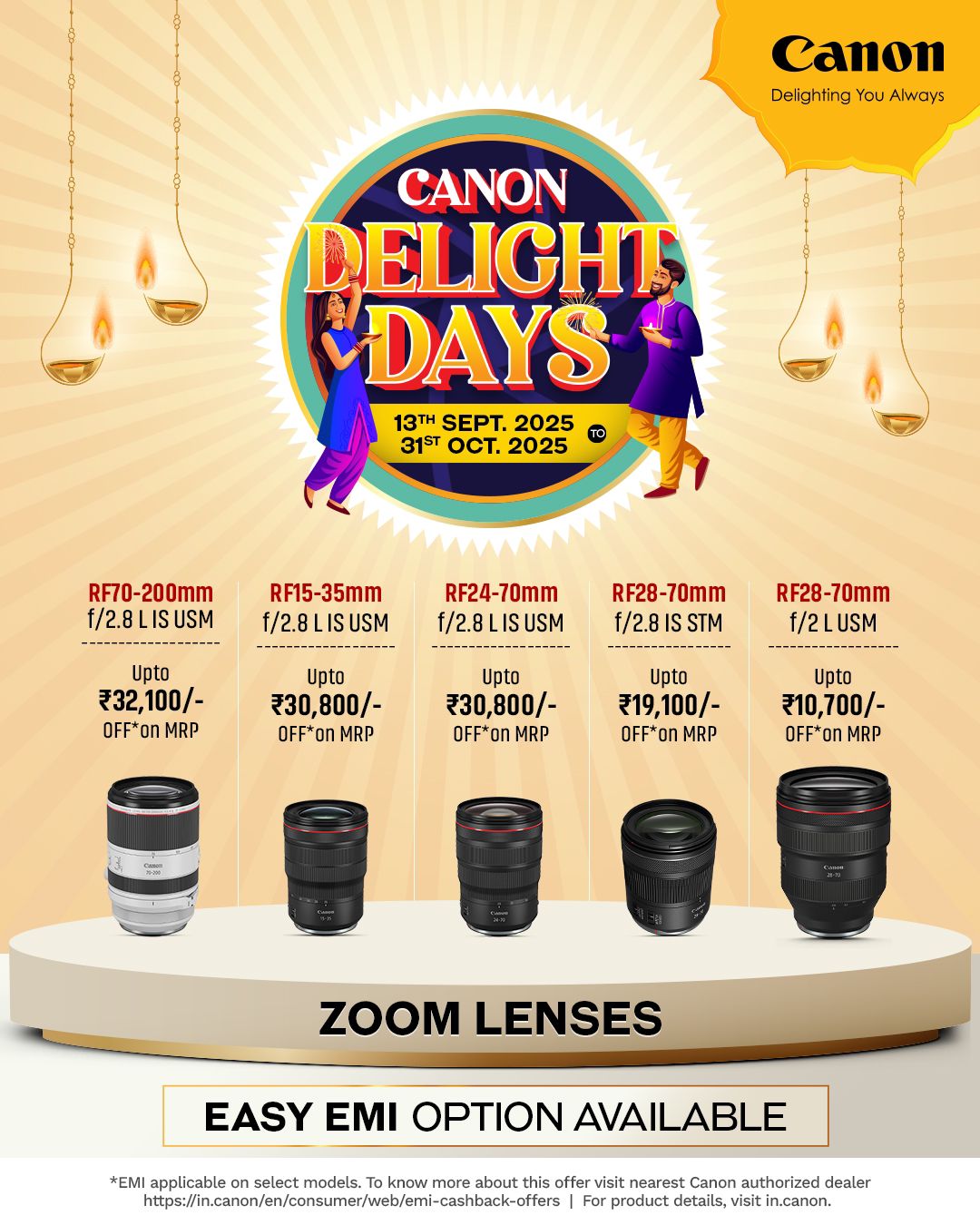 Canon RF28-70mm f/2.8 IS STM Zoom Lens | Upto ₹19,100 Off | Special Offer