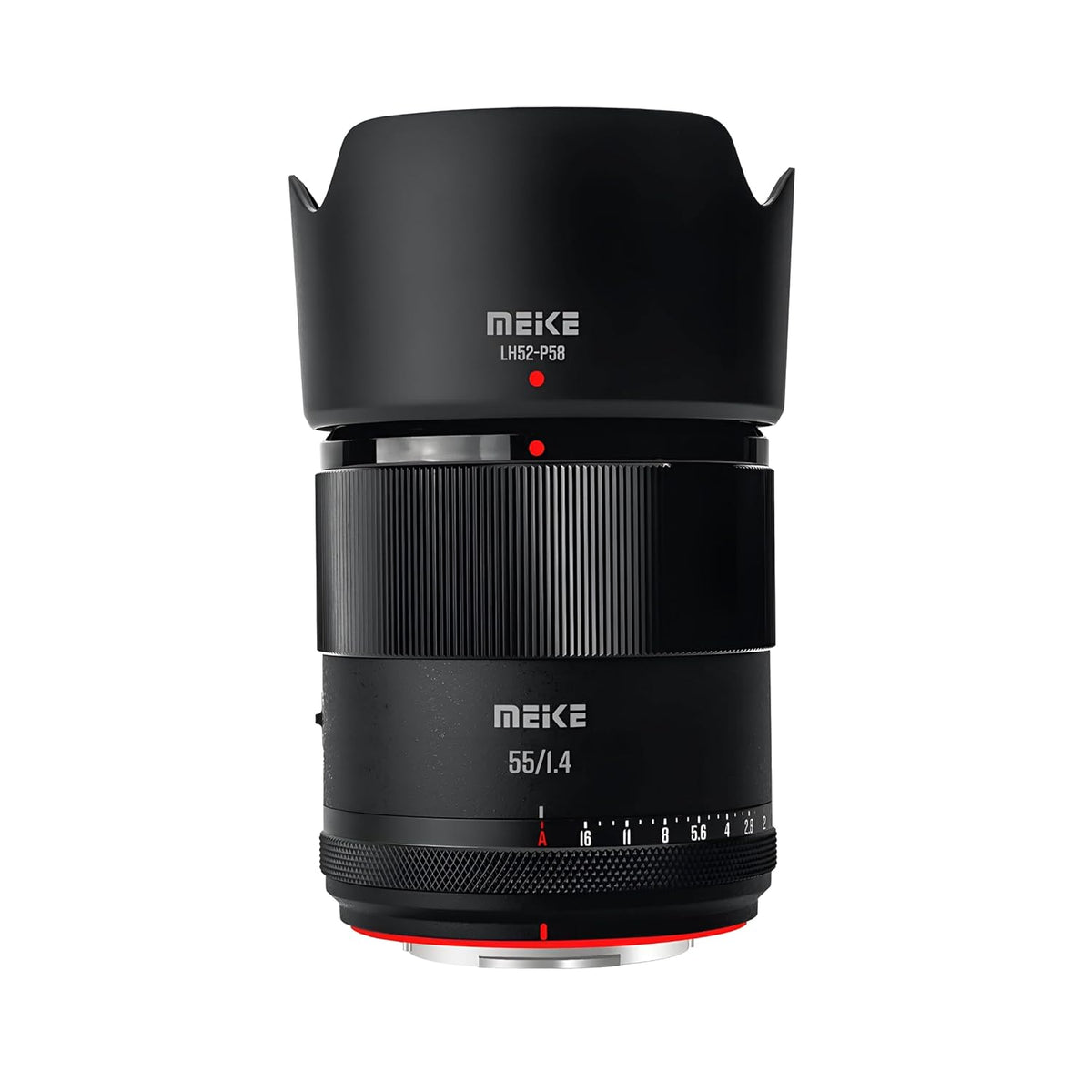 Meike APS-C 55mm 1.4 (E Mount) For Sony's Alpha (α) cameras.
