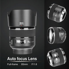 Meike 85mm 1.8 II (EF Mount) For Canon's EOS DSLR cameras.