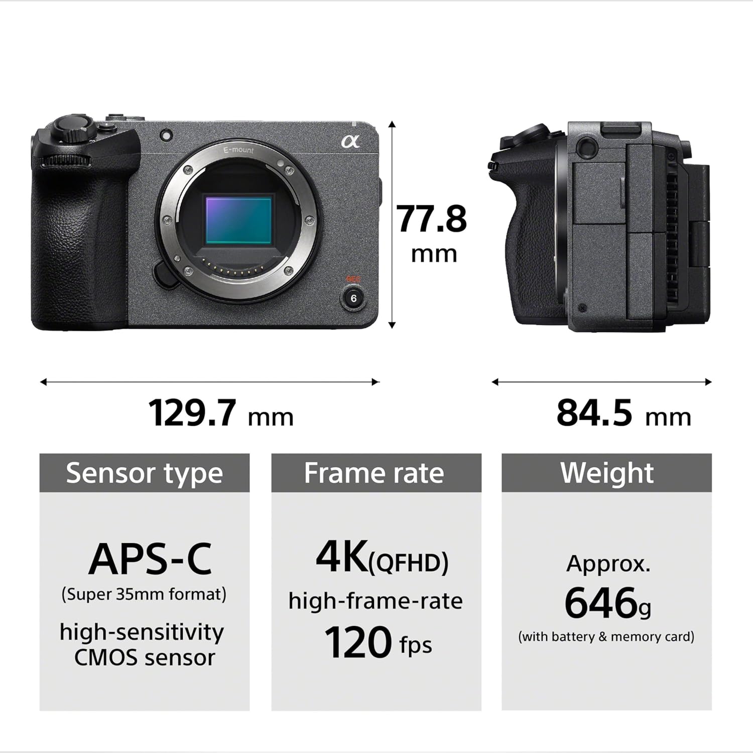 Sony Creative PRO ILME-FX30B/QIN5