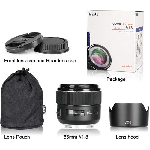 Meike 85mm 1.8 II (EF Mount) For Canon's EOS DSLR cameras.